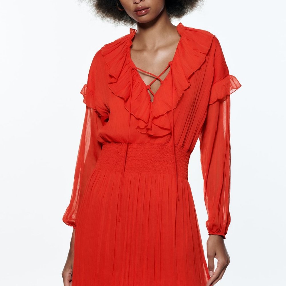 ZARA RUFFLED DRESS